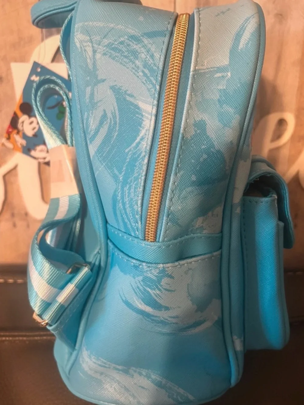 Disney Mickey and Friends Blue Character Mini Backpack